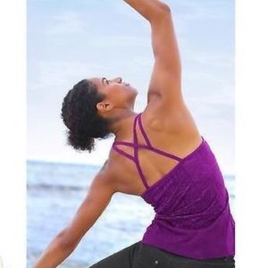 Athleta Harmonious ombré yoga strappy tank